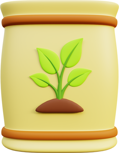 3D plant fertilizer Illustration